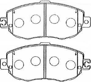 AISIN A1N055 - Kit de plaquettes de frein, frein à disque cwaw.fr