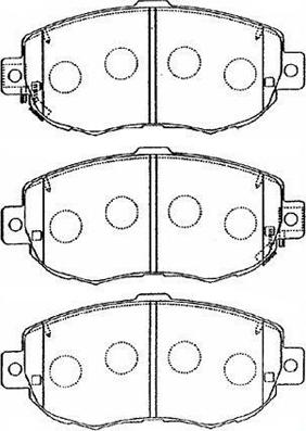 AISIN A1N056 - Kit de plaquettes de frein, frein à disque cwaw.fr