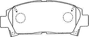 AISIN A1N053 - Kit de plaquettes de frein, frein à disque cwaw.fr