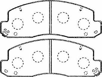 AISIN A1N060 - Kit de plaquettes de frein, frein à disque cwaw.fr