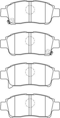 AISIN A1N067 - Kit de plaquettes de frein, frein à disque cwaw.fr