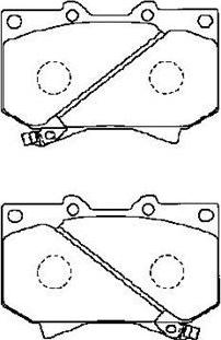 AISIN A1N013 - Kit de plaquettes de frein, frein à disque cwaw.fr