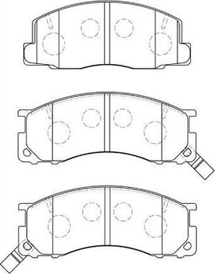 AISIN A1N085 - Kit de plaquettes de frein, frein à disque cwaw.fr