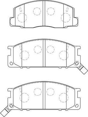 AISIN A1N083 - Kit de plaquettes de frein, frein à disque cwaw.fr