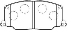 AISIN A1N038 - Kit de plaquettes de frein, frein à disque cwaw.fr