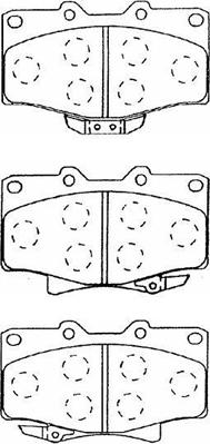 AISIN A1N026 - Kit de plaquettes de frein, frein à disque cwaw.fr