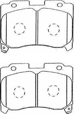 AISIN A1N028 - Kit de plaquettes de frein, frein à disque cwaw.fr