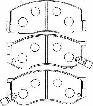 AISIN A1N078 - Kit de plaquettes de frein, frein à disque cwaw.fr