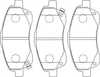 AISIN A1N190 - Kit de plaquettes de frein, frein à disque cwaw.fr