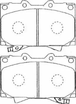 AISIN A1N144 - Kit de plaquettes de frein, frein à disque cwaw.fr