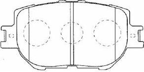 AISIN A1N140 - Kit de plaquettes de frein, frein à disque cwaw.fr