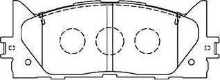 AISIN A1N154 - Kit de plaquettes de frein, frein à disque cwaw.fr