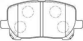 AISIN A1N105 - Kit de plaquettes de frein, frein à disque cwaw.fr