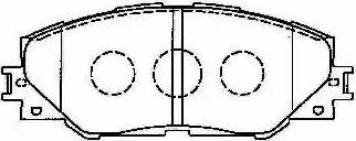 AISIN A1N129 - Kit de plaquettes de frein, frein à disque cwaw.fr