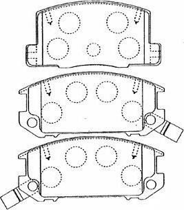 AISIN A2N044 - Kit de plaquettes de frein, frein à disque cwaw.fr