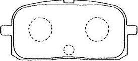 AISIN A2N040 - Kit de plaquettes de frein, frein à disque cwaw.fr