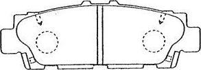 AISIN A2N042 - Kit de plaquettes de frein, frein à disque cwaw.fr