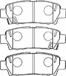 AISIN A2N057 - Kit de plaquettes de frein, frein à disque cwaw.fr