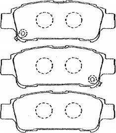 AISIN A2N069 - Kit de plaquettes de frein, frein à disque cwaw.fr