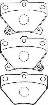 AISIN A2N007 - Kit de plaquettes de frein, frein à disque cwaw.fr