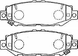 AISIN A2N084 - Kit de plaquettes de frein, frein à disque cwaw.fr