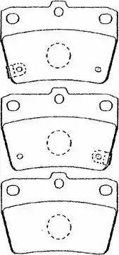 AISIN A2N031 - Kit de plaquettes de frein, frein à disque cwaw.fr