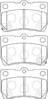 AISIN A2N118 - Kit de plaquettes de frein, frein à disque cwaw.fr