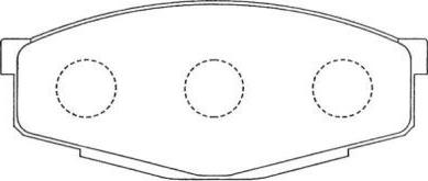 AISIN ASN-66 - Kit de plaquettes de frein, frein à disque cwaw.fr