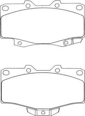 AISIN ASN-199 - Kit de plaquettes de frein, frein à disque cwaw.fr