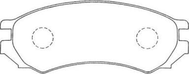 AISIN ASN-196 - Kit de plaquettes de frein, frein à disque cwaw.fr