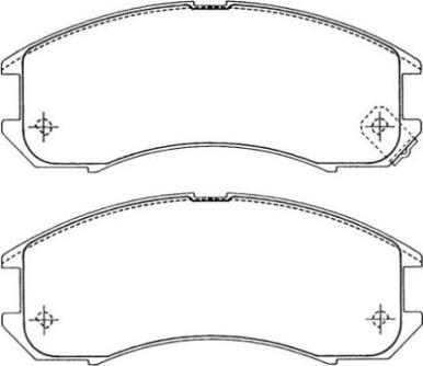 AISIN ASN-190 - Kit de plaquettes de frein, frein à disque cwaw.fr