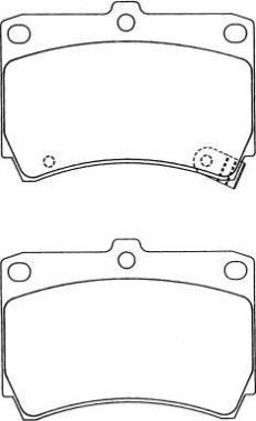 AISIN ASN-192 - Kit de plaquettes de frein, frein à disque cwaw.fr