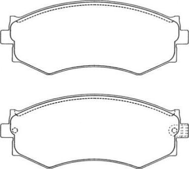 AISIN ASN-197 - Kit de plaquettes de frein, frein à disque cwaw.fr