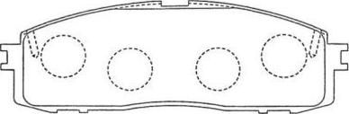 AISIN ASN-146 - Kit de plaquettes de frein, frein à disque cwaw.fr