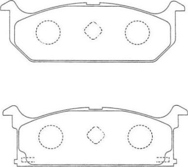 AISIN ASN-143 - Kit de plaquettes de frein, frein à disque cwaw.fr