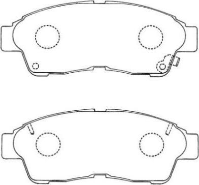 AISIN ASN-154 - Kit de plaquettes de frein, frein à disque cwaw.fr