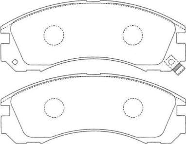 AISIN ASN-151 - Kit de plaquettes de frein, frein à disque cwaw.fr