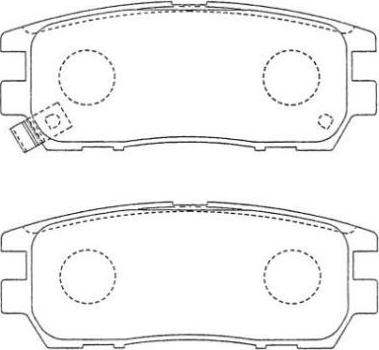 AISIN ASN-152 - Kit de plaquettes de frein, frein à disque cwaw.fr