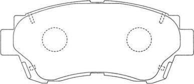 AISIN ASN-157 - Kit de plaquettes de frein, frein à disque cwaw.fr