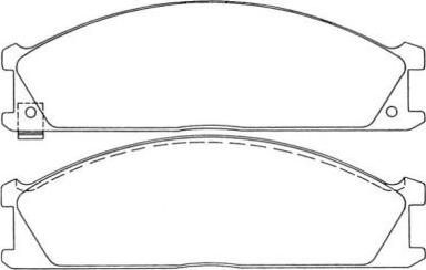 AISIN ASN-167 - Kit de plaquettes de frein, frein à disque cwaw.fr