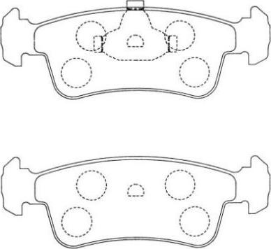 AISIN ASN-116 - Kit de plaquettes de frein, frein à disque cwaw.fr