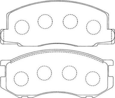 AISIN ASN-136 - Kit de plaquettes de frein, frein à disque cwaw.fr