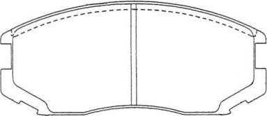 AISIN ASN-121 - Kit de plaquettes de frein, frein à disque cwaw.fr