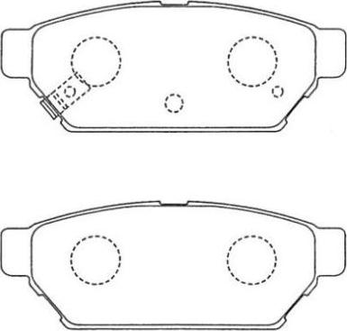 AISIN ASN-122 - Kit de plaquettes de frein, frein à disque cwaw.fr