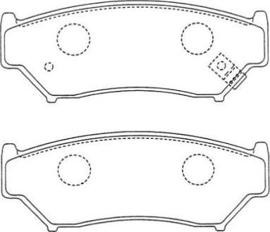 AISIN ASN-175 - Kit de plaquettes de frein, frein à disque cwaw.fr