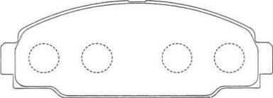 AISIN ASN-170 - Kit de plaquettes de frein, frein à disque cwaw.fr