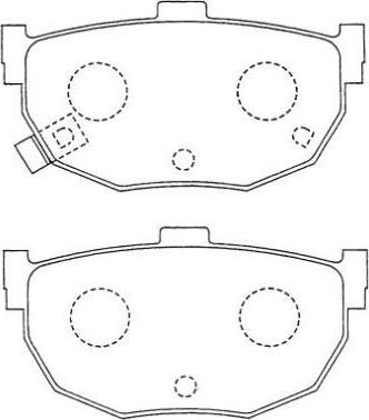 AISIN ASN-88 - Kit de plaquettes de frein, frein à disque cwaw.fr