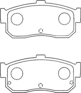 AISIN ASN-249 - Kit de plaquettes de frein, frein à disque cwaw.fr