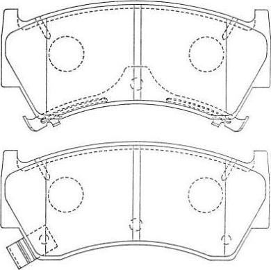 AISIN ASN-246 - Kit de plaquettes de frein, frein à disque cwaw.fr