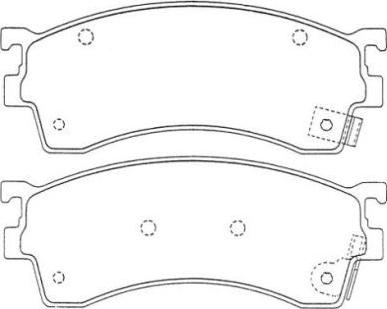 AISIN ASN-240 - Kit de plaquettes de frein, frein à disque cwaw.fr